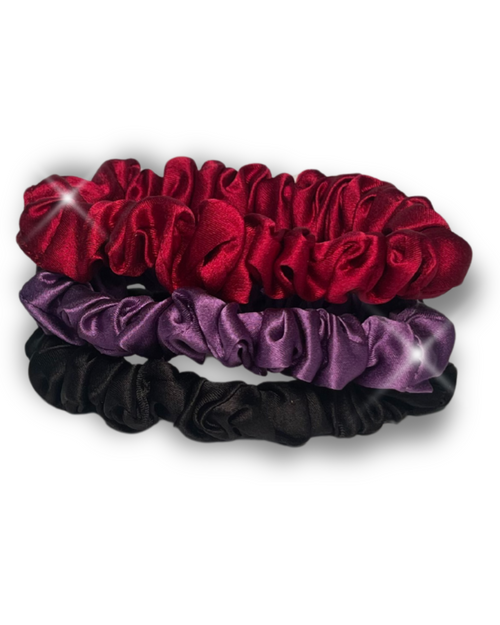 PREMIUM SEIDEN MINI SCRUNCHIES 3er Set