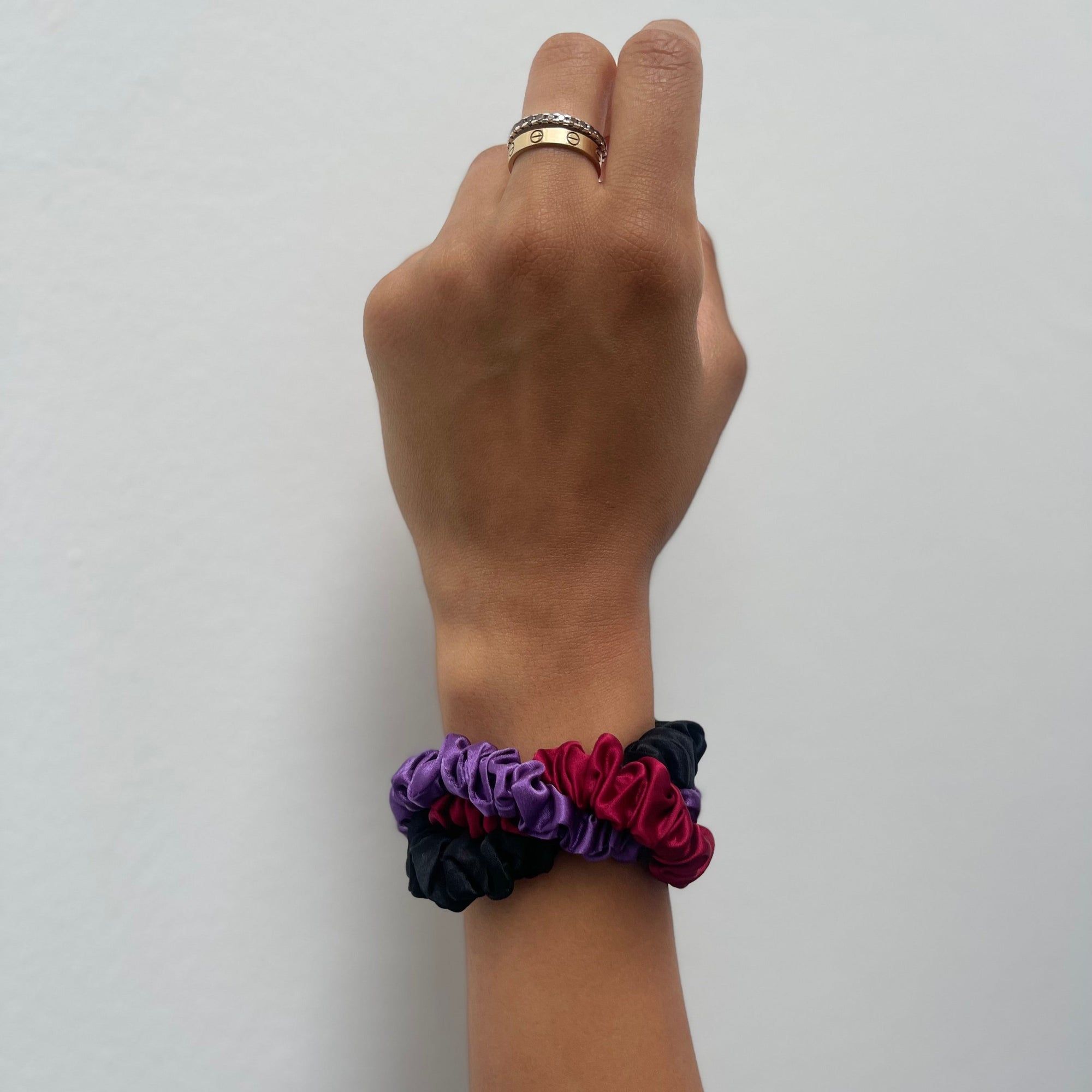 PREMIUM SEIDEN MINI SCRUNCHIES 3er Set